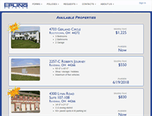 Tablet Screenshot of eplingestates.com